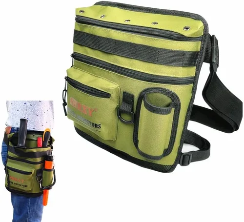 Vista 11 de Bolsa para hallazgos de detector de metales shrxy Bolsa de cintura Digger de herramientas para PinPointer Garrett Detector Xp ProPointer Accesorios