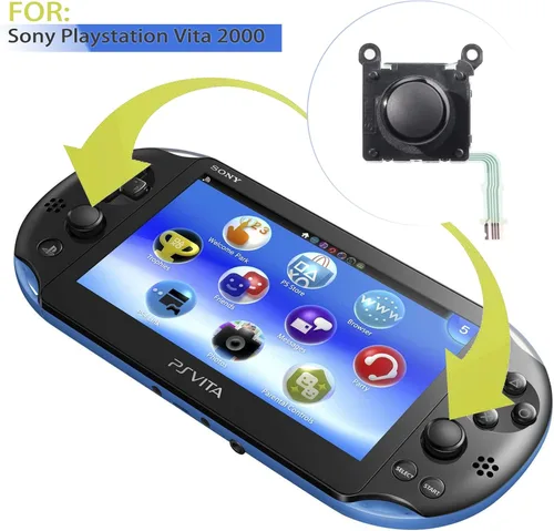 Vista 3 de CHENLAN Botón de palanca de mando 3D Rocker analógico ThumbStick de repuesto para Sony PSV 2000 PS Vita 2000 2001 negro