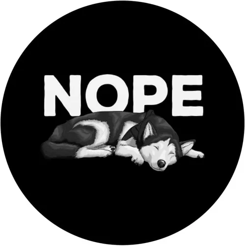 Vista 3 de Divertido diseño de husky siberiano para hombres y mujeres, amantes de los perros Husky PopSockets intercambiables PopGrip