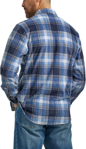 Vista 2 de Wrangler Authentics - Camisa de tela polar resistente de manga larga para hombre