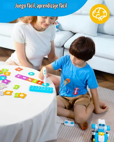 Vista 2 de WhalesBot B3 Pro Kit de Robot de Programación 24-en-1 STEM Juguetes para Niños 4+, Lápiz Inteligente Avanzado y Tarjetas de Programación, Juguetes