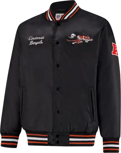 Vista 2 de Ultra Game Chaqueta de satén oficial de la NFL Supreme Heritage para hombre