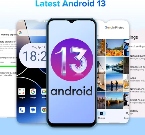 Vista 4 de Teléfonos Celulares Ulefone Desbloqueados, Note 16 Pro 12GB + 128GB, 8-Core, Pantalla HD+ de 6.52" Smartphone Desbloqueado, Android 13, 50MP + 8MP