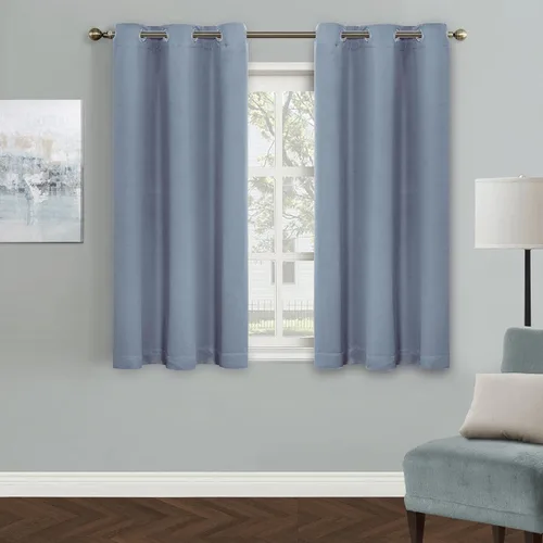 Vista 108 de MYSKY HOME Cortinas Aqua para Armario para Entrada Cortina Opaca para Puerta para Sala de Estar Cortina Oscurecedora de Habitación con Ojales