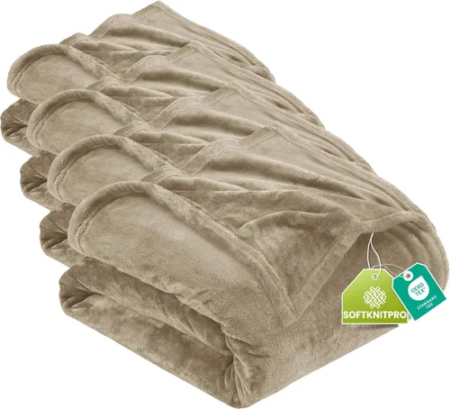 Vista 114 de Utopia Bedding - Manta de vellón de lujo, mullida, antiestática; manta de suave microfibra de 8.8 oz/yd² (300 g/m²) para sofá y cama; tamaño Gris