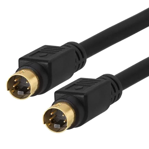 Vista 3 de Cmple - Cable S-Video chapado en oro (SVHS) Cable SVideo de 4 pines - 3 pies