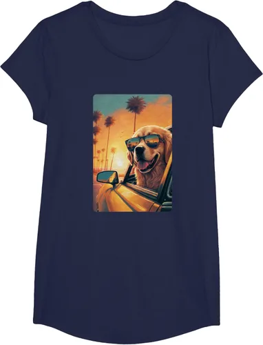 Vista 32 de Golden Retriever - Camiseta divertida de Golden Retriever con lentes, Negro