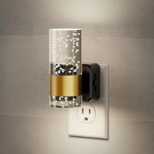 Vista 16 de JandCase Luz Nocturna de Vela, Luces Nocturnas que se Enchufan a la Pared, Blanco Suave 3000K, Brillo Ajustable 0-100LM, Sensor de Anochecer a