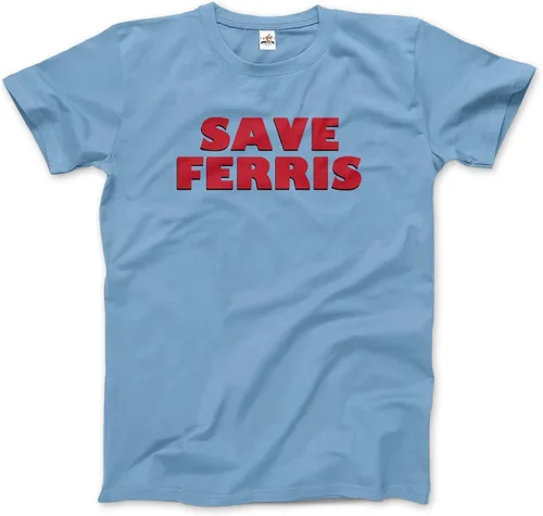 Vista 8 de Save Ferris Camiseta (Adultos, Niños, Manga Corta y Larga) Negro
