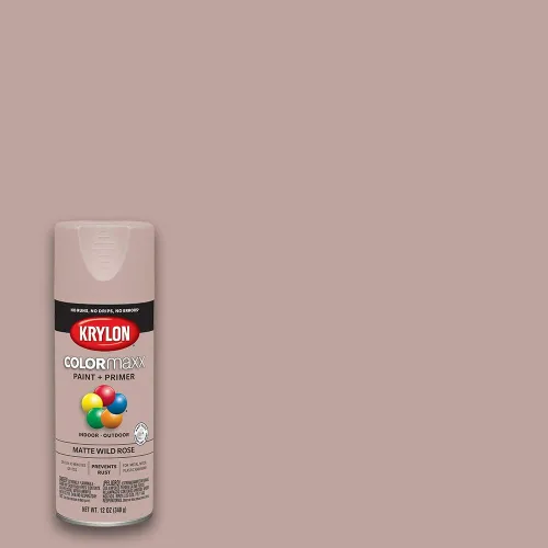 Vista 82 de Krylon K05554007 COLORmaxx Pintura en aerosol y base para uso en interiores y exteriores, color almendra satinada, 12 onzas (paquete de 1)