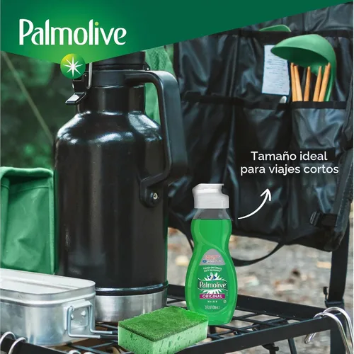 Vista 8 de Palmolive Jabón líquido para lavar platos, jabón de viaje, aroma original, verde, botella de 3 onzas líquidas (caja de 72) - Total de 216 onzas