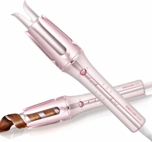 Vista 12 de SHEGLAM Rizador automático de regalo para mujer (dorado, 1 pulgada)