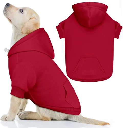 Vista 13 de Suéteres para Perros Pequeños Suéter para Mascotas Sólido Suave Forro Polar Cepillado Sudadera con Capucha para Perro Ropa Sudadera con Capucha
