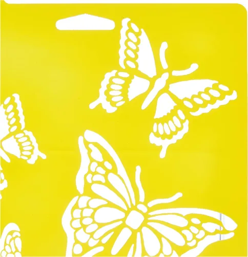 Vista 3 de Delta Creative Stencil Mania Stencil, 7 x 10 pulgadas, 970820710 mariposas