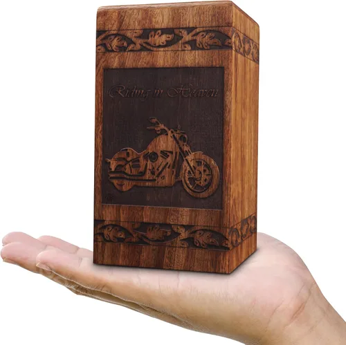 Vista 10 de ZIYA Urnas de recuerdo de mariposa para cenizas humanas, hombres o mujeres, hechas a mano, pequeña urna de cremación conmemorativa para cenizas