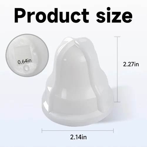 Vista 2 de Bombilla extractora de cuello cuadrado para exprimidor de limón/lima blanco compatible con Sunkist No. 8 Reemplazar #: 02AR