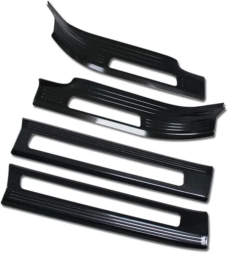 Vista 8 de Para Volvo XC90 2016 2017 2018 2019 2020 2021 2022 2023 2024 2025 Cubierta de placa de umbral de puerta interior (negro)