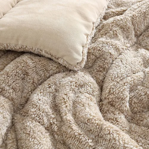 Vista 8 de Eddie Bauer - Juego de edredón individual, ropa de cama de microgamuza con reverso de suave felpa de borrego sintético, juego de cama de 2 piezas