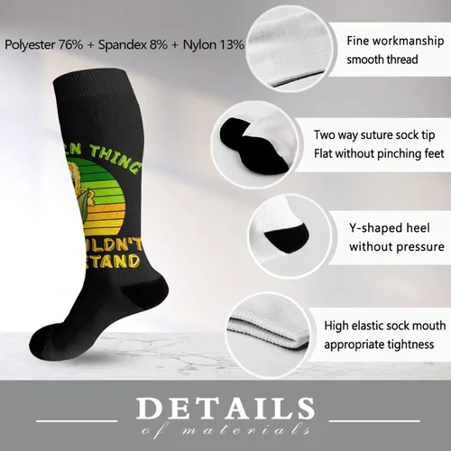 Vista 6 de devor Womens Knee Socks Liner Sock Womens Athletic Crew Socks Trendy corn Sock