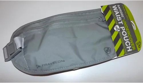 Vista 3 de Travelon Cartera de viaje con bolsillo de cintura para ropa interior con bloqueo RFID