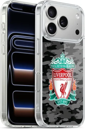 Vista 112 de Head Case Designs Funda de gel con licencia oficial del Liverpool Football Club Away Colourways Crest Camou [protección de grado militar] compatible