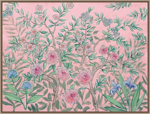 Vista 7 de Amanti Art Lienzo enmarcado para pared, 18 x 24 pulgadas, jardín francés rosa, por Julia Purinton, lienzo enmarcado para pared, obras de arte