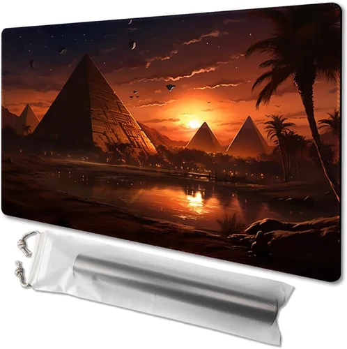 Vista 13 de MTG - Tapete de juego tamaño 24 x 14 pulgadas, bolsas de almacenamiento antideslizantes, ideal para entusiastas de los juegos de cartas, tapete