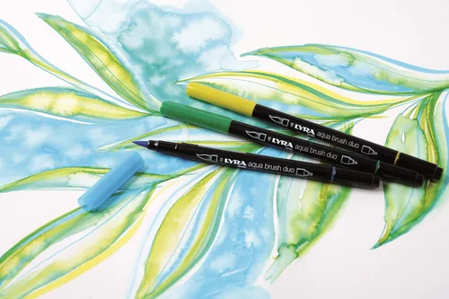 Vista 5 de Lyra Aqua Brush Duo - Pintores con punta de fieltro Amarillo Canario