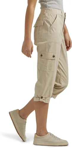 Vista 2 de Lee Ultra Lux Comfort con pantalón capri tipo cargo flexible para mujer