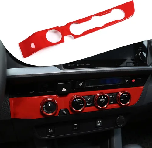 Vista 23 de Lcojicep Cubierta de panel de botón de aire acondicionado, accesorios de automóvil compatibles con Tacoma 2016-2020