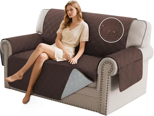 Vista 23 de PrinceDeco Funda para Silla y Sofá Impermeable Funda de Sillón Sofá Antideslizante Funda de Sofá Protector de Muebles con Correas Elásticas