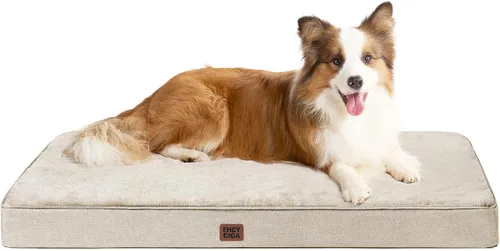 Vista 28 de EHEYCIGA Cama ortopédica impermeable para perros de 35 x 23 pulgadas, cama de espuma viscoelástica para perros de tamaño grande, alfombrilla lavable