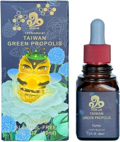 Vista 4 de Propóleos verdes de Taiwán, Propolin de alta concentración > 60mg/ml, rico en nutrientes, antioxidante