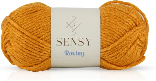 Vista 55 de Sensy Roving - Ovillo de lana multicolor, 3.5 onzas, 132 yardas, calibre 5, voluminoso (otoño)