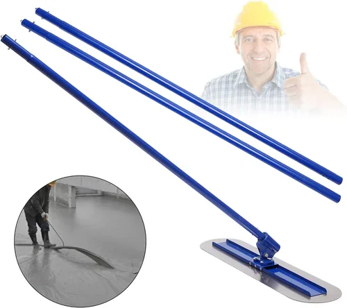 Vista 2 de Paleta de hormigón, kit de paleta de acabado ergonómico, herramienta de alisado de superficie para cemento y hormigón, herramientas de hormigón