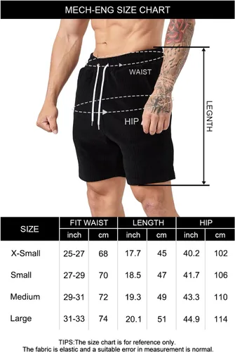 Vista 3 de MECH-ENG Pantalones cortos casuales para hombre, pantalones cortos de pana para entrenamiento al aire libre, con cordón y bolsillos