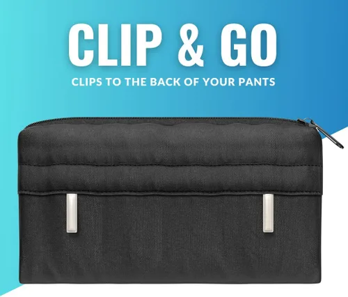 Vista 3 de Bolsa para correr, soporte delgado para teléfono con ranura para tarjeta de crédito, riñonera para hombres y mujeres, riñonera para corredores