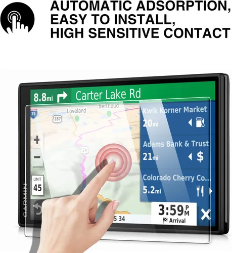 Vista 5 de YEE PIN Drivesmart 55 Protector Navigator DriveSmart 55 - Protector de pantalla táctil para DriveSmart 55