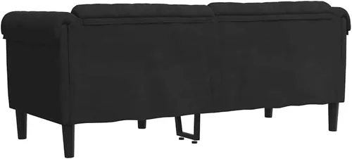 Vista 8 de vidaXL Sofá de 2 plazas, sofá tapizado, sofá biplaza para sala de estar en casa, muebles de sofá, sofá de dos plazas, estilo moderno, terciopelo