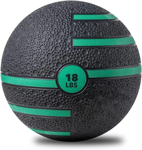Vista 11 de JFIT Dual Texture Medicine Ball – Weighted Exercise Ball for Strength, Core & Functional Fitness Training