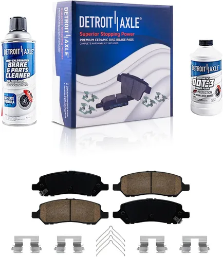 Vista 89 de Detroit Axle - Kit de freno delantero para Dodge Ram 1500 Durango Dakota Chrysler Aspen Dakota Driver Side Disco Freno Pinza de freno de cerámica