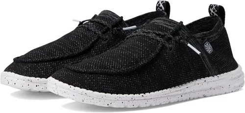 Vista 14 de Hey Dude Wally Linen - Mocasines para hombre, cómodos y ligeros, sin cordones Blanco
