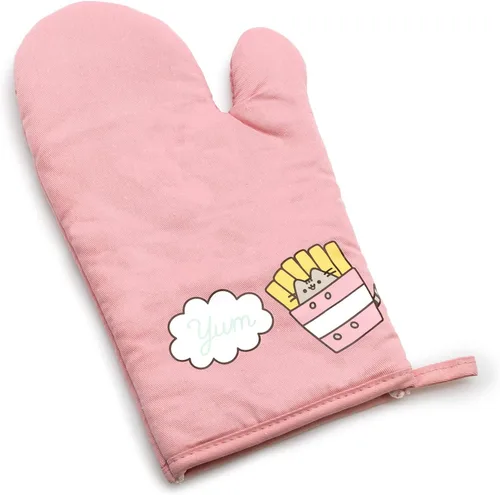 Vista 3 de Pusheen The Cat - Juego de cocina de 3 piezas, soporte para ollas, manopla de horno y toalla