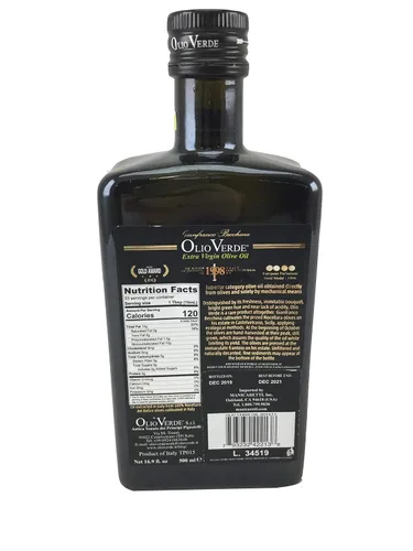 Vista 2 de Olio Verde Olio Novello Aceite de Olio Virgen Extra, Cosecha 2018