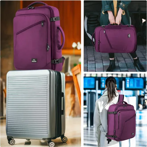 Vista 99 de MATEIN - Mochila de viaje extragrande de 10.56 galones, mochila de viaje ampliable apta para aerolíneas, para viajeros de fin de semana, hombres