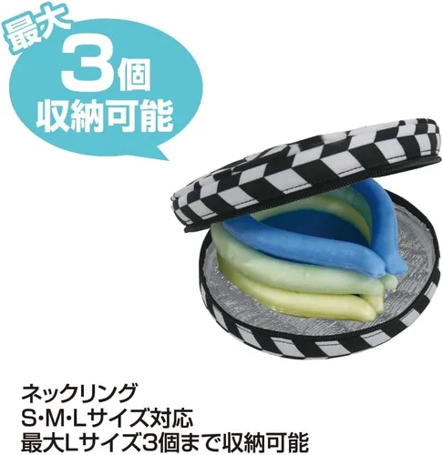 Vista 6 de Global Japan PCM Neck Cooler, Icy Neck Cooling Pouch, Heatstroke Prevention (Silver Pink)