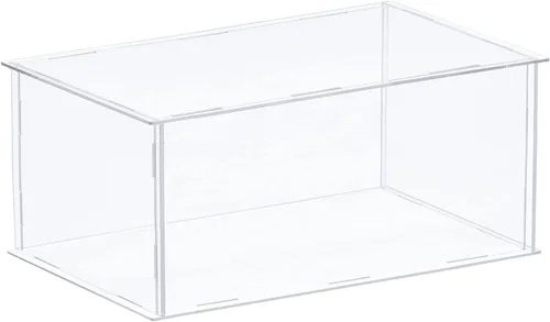Vista 17 de MECCANIXITY Vitrina de acrílico Caja de plástico transparente montar escaparate a prueba de polvo 14x6.3x4.1 pulgadas para artículos coleccionables