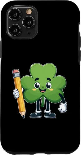 Vista 10 de Funda para iPhone 14 Pro Max Cute St Patrick Day Shamrock Lucky Teacher Saint Pattys Kids