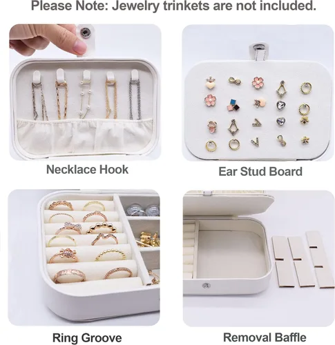 Vista 5 de Joyero de viaje de terciopelo de felpa organizador de almacenamiento de baratijas divertido regalo de cuñada regalo de broma familiar regalo