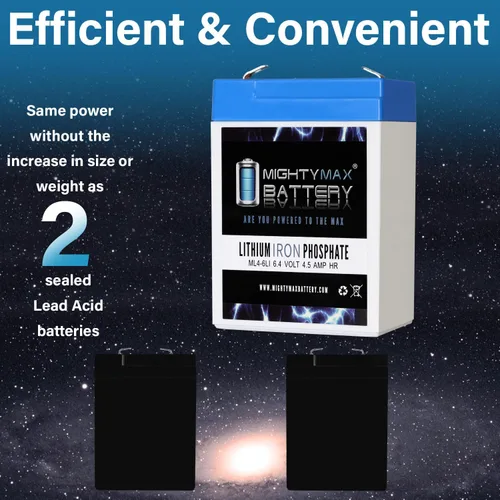 Vista 7 de Mighty Max Battery Batería de repuesto de litio de 6V 4.5AH compatible con ExpertPower EXP645